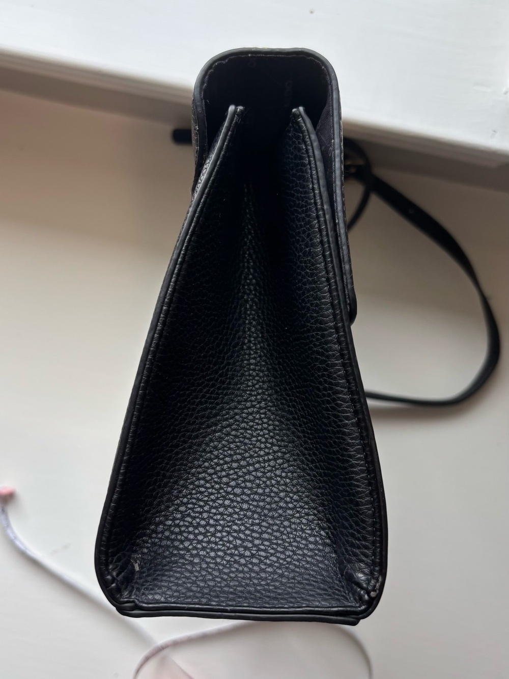 Aldo Black Crossbody Bag with Gold Hardware - Picture 12 of 13
